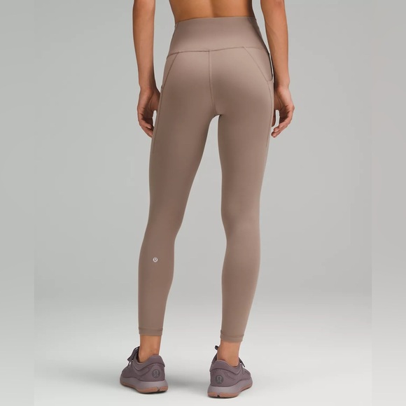 Lululemon Wunder Train High-Rise Tight with Pockets 25" Taupetastic Size 14 - Picture 1 of 6